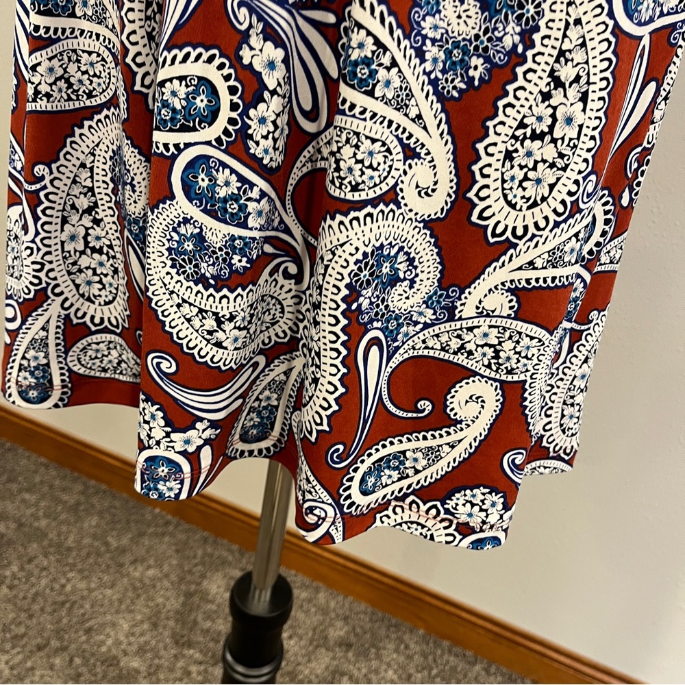 Banana Republic‎ Paisley Print Halter mini Dress size medium - Picture 5 of 12